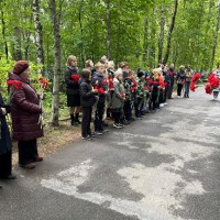 Возложение цветов на Лахтинском кладбище